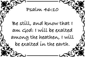 Psalm 46 10 1WB